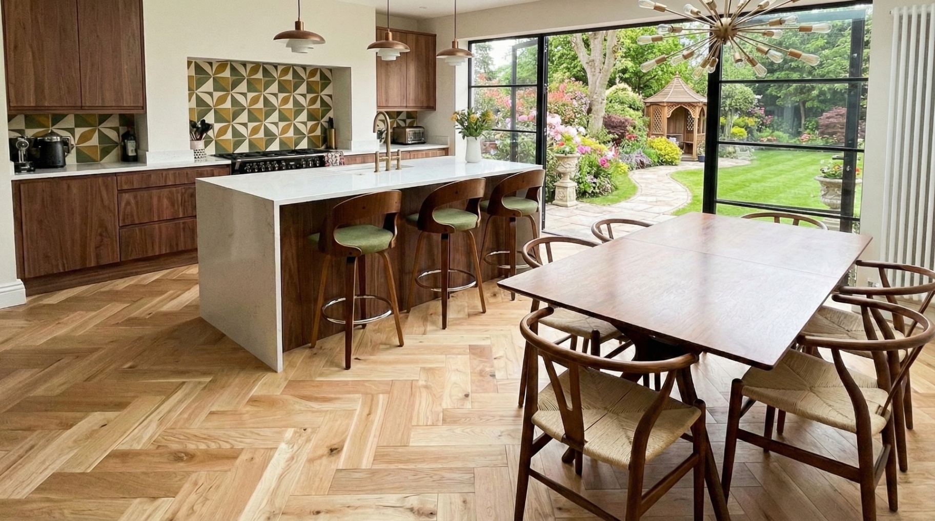 Medici Cremello Oak Herringbone